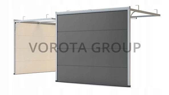Секционные ворота для гаража Doorhan серые 2500x2100